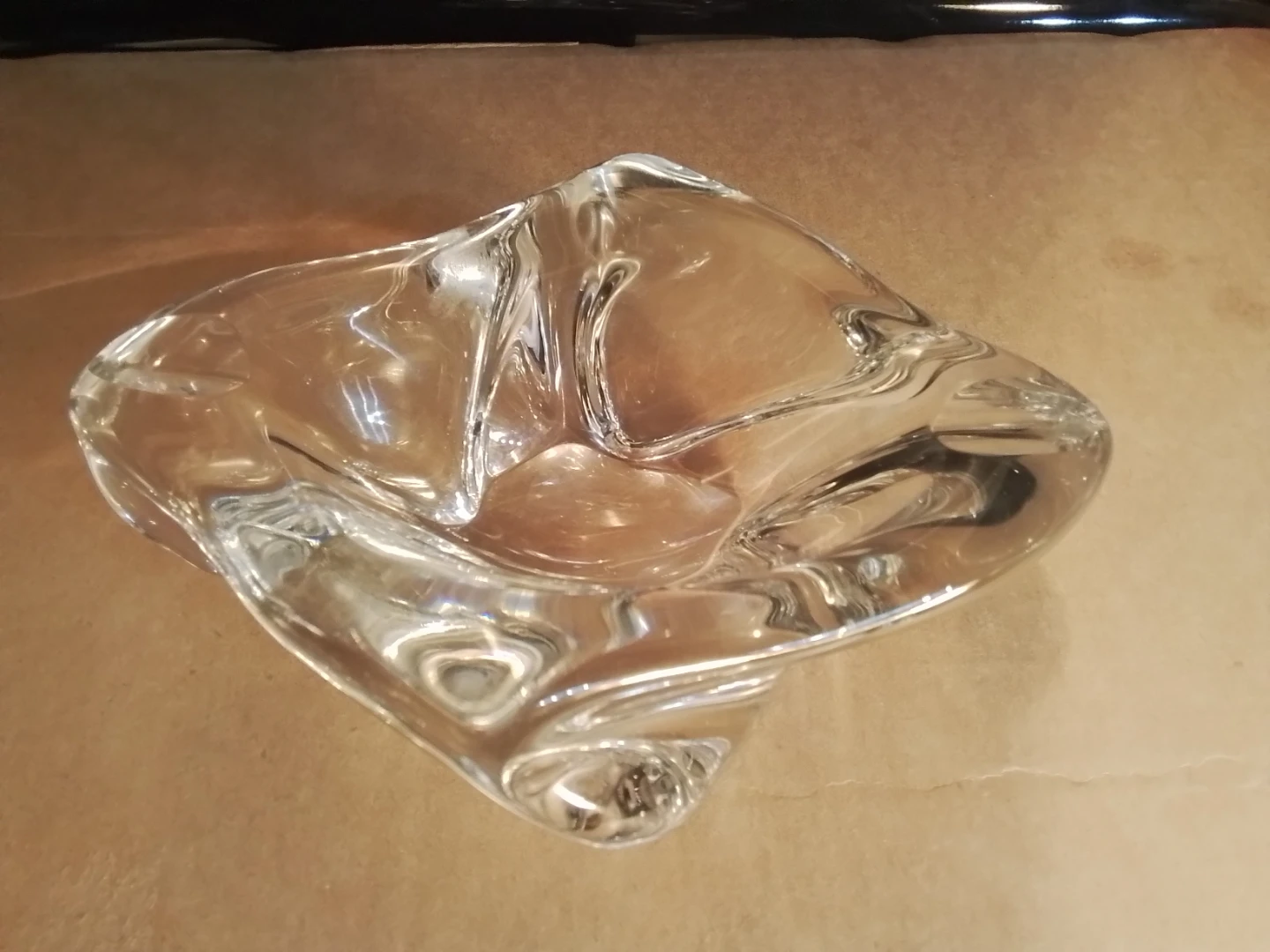 decorative ashtray/bowl Clear glass 6" New - photo 5