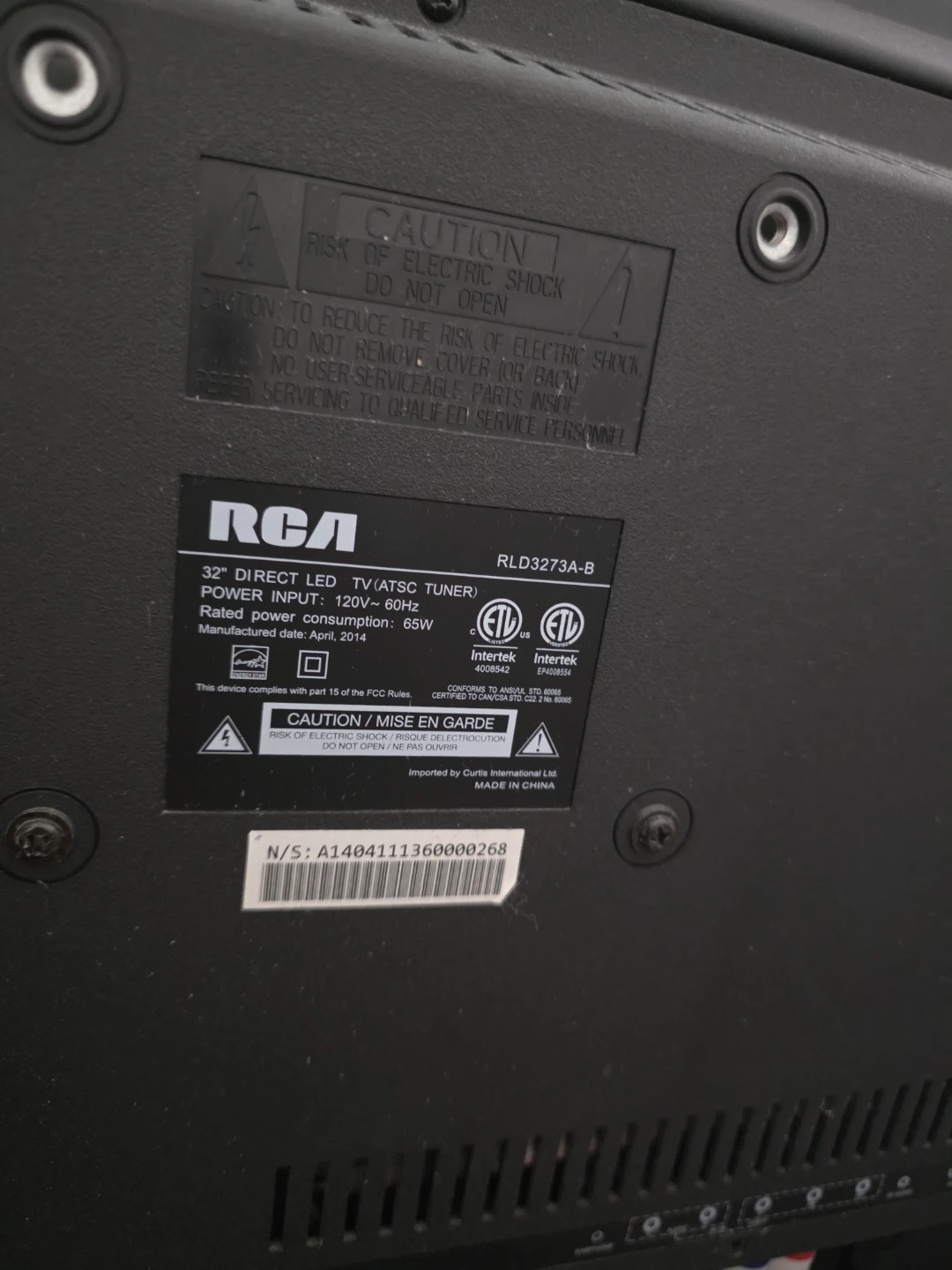 RCA 32" Direct LED TV - photo 2