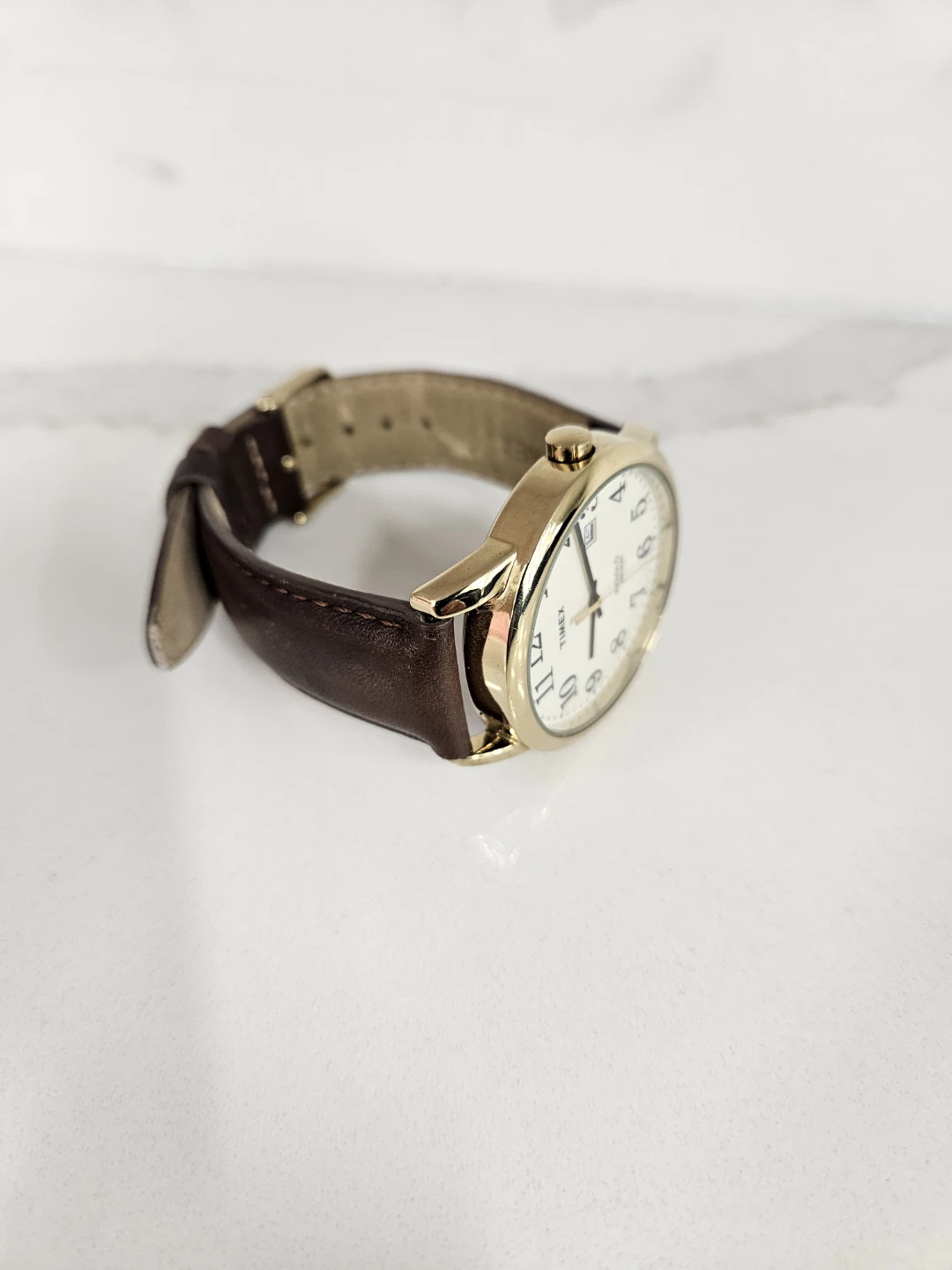 Timex Easy Reader 38mm Gold Men’s Watch – New Battery - photo 2
