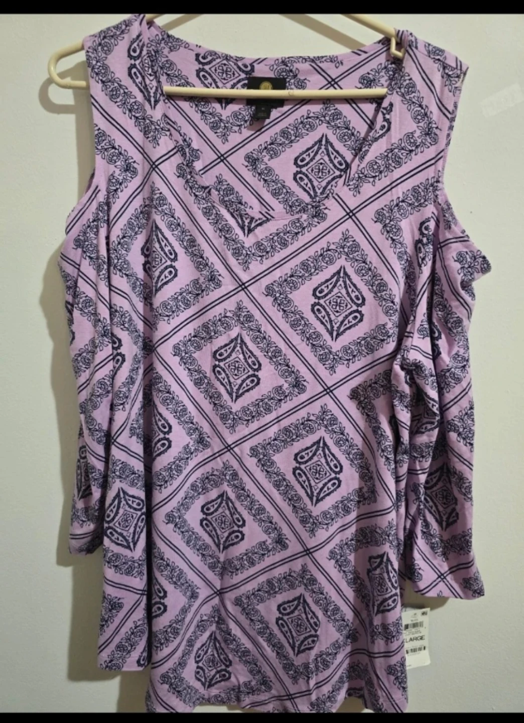 Cold Shoulder Graphic Tunic Top XL - photo 4