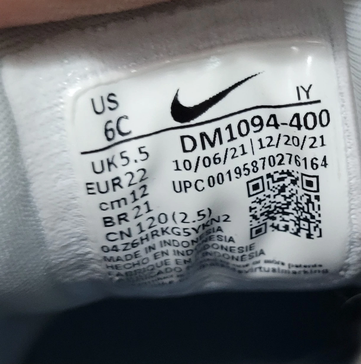 Nike Little Posite One Toddler Shoes 6C White/Light Blue - photo 4