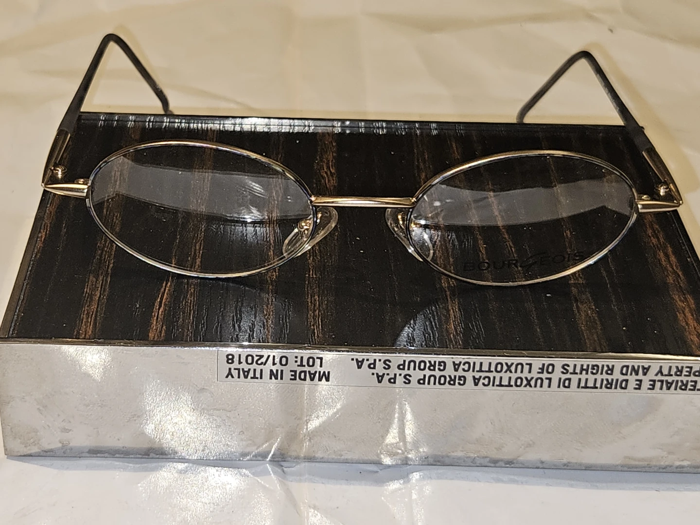 Bourjois Eyeglasses - Gold & Black Metal Frames