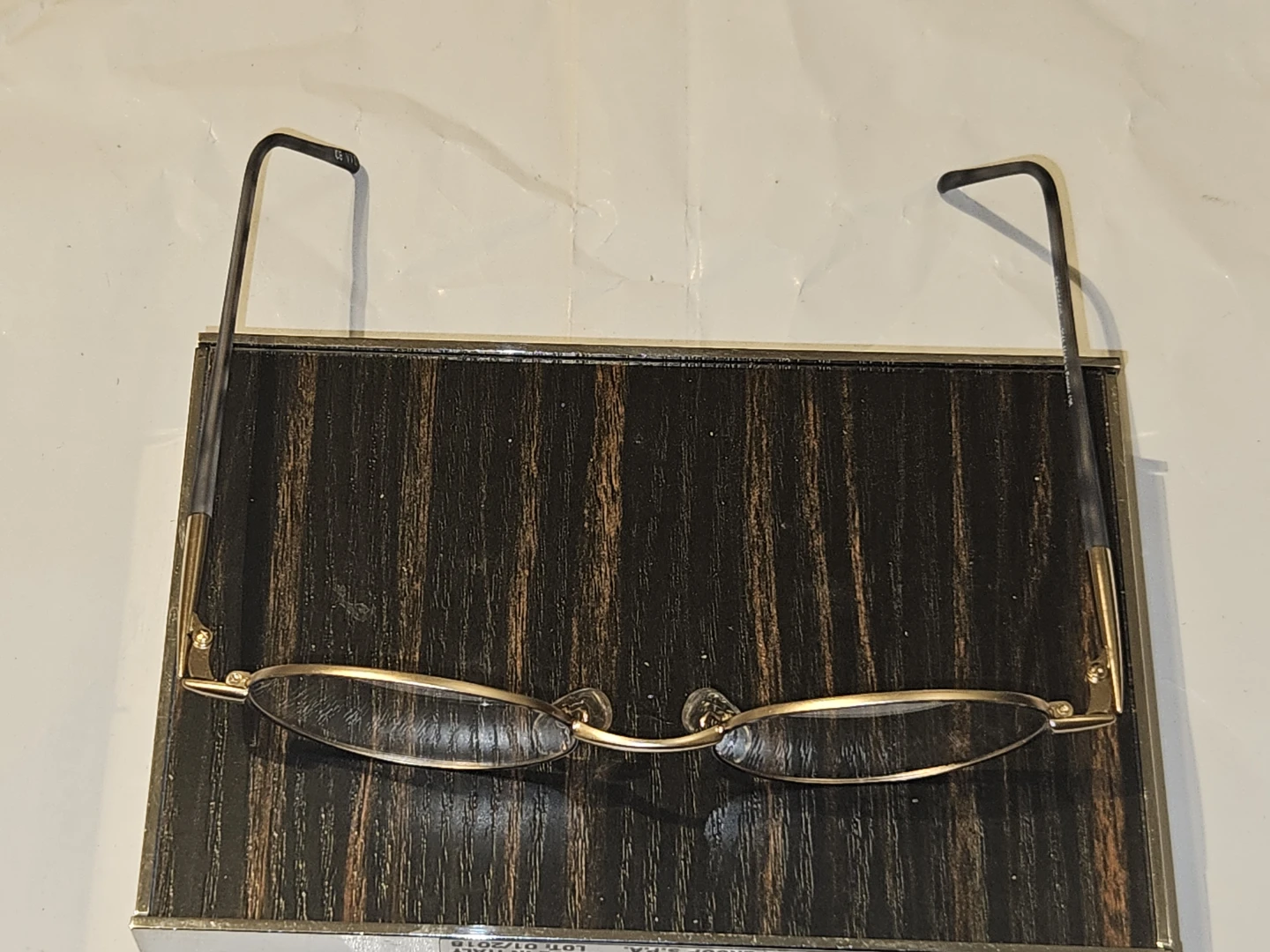 Bourjois Eyeglasses - Gold & Black Metal Frames - photo 3