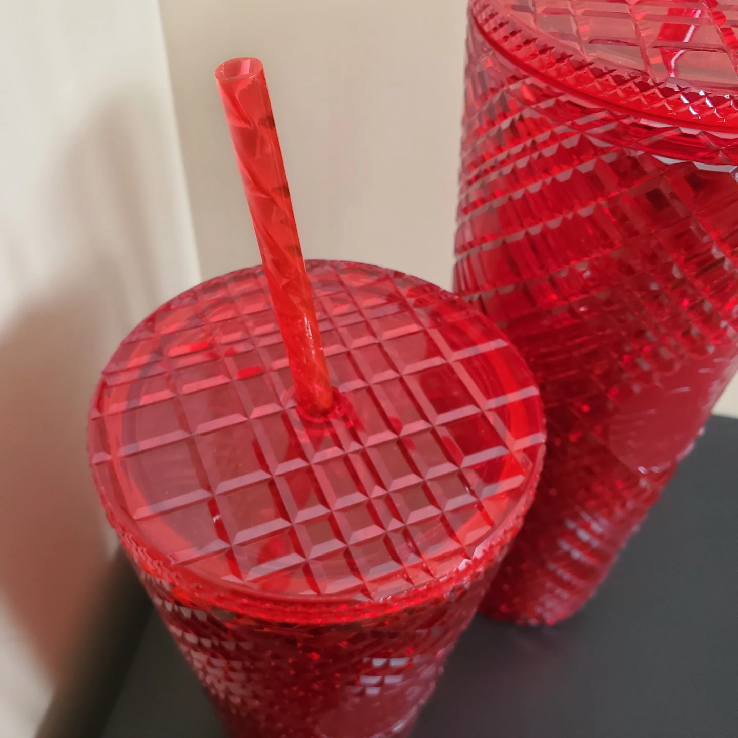 ❤️ Starbucks 2021 • Limited Edition Red Jeweled Tumbler Set ❤️ - photo 4