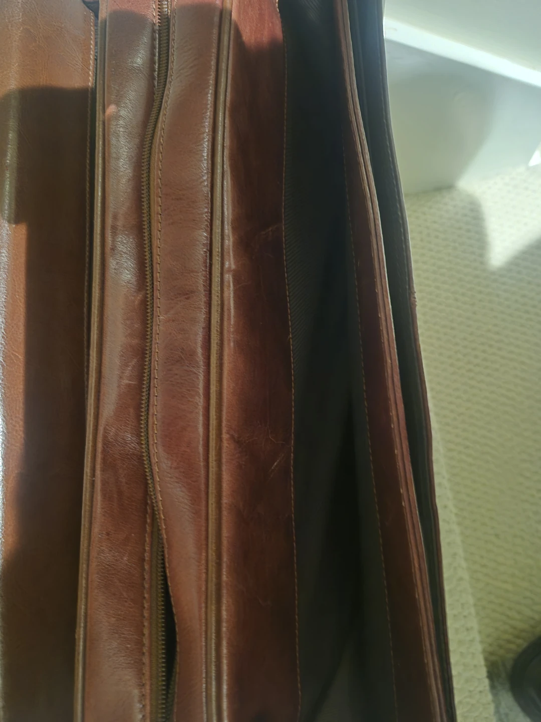 Brown Leather Briefcase - photo 5