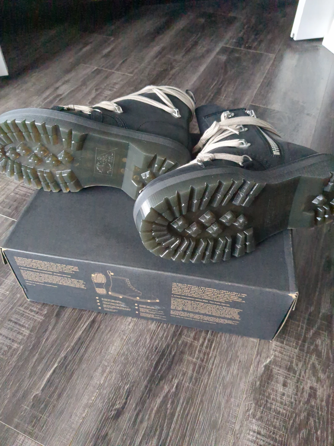 Dr. Martens x Rick Owens Black Leather Platform Boots - photo 3