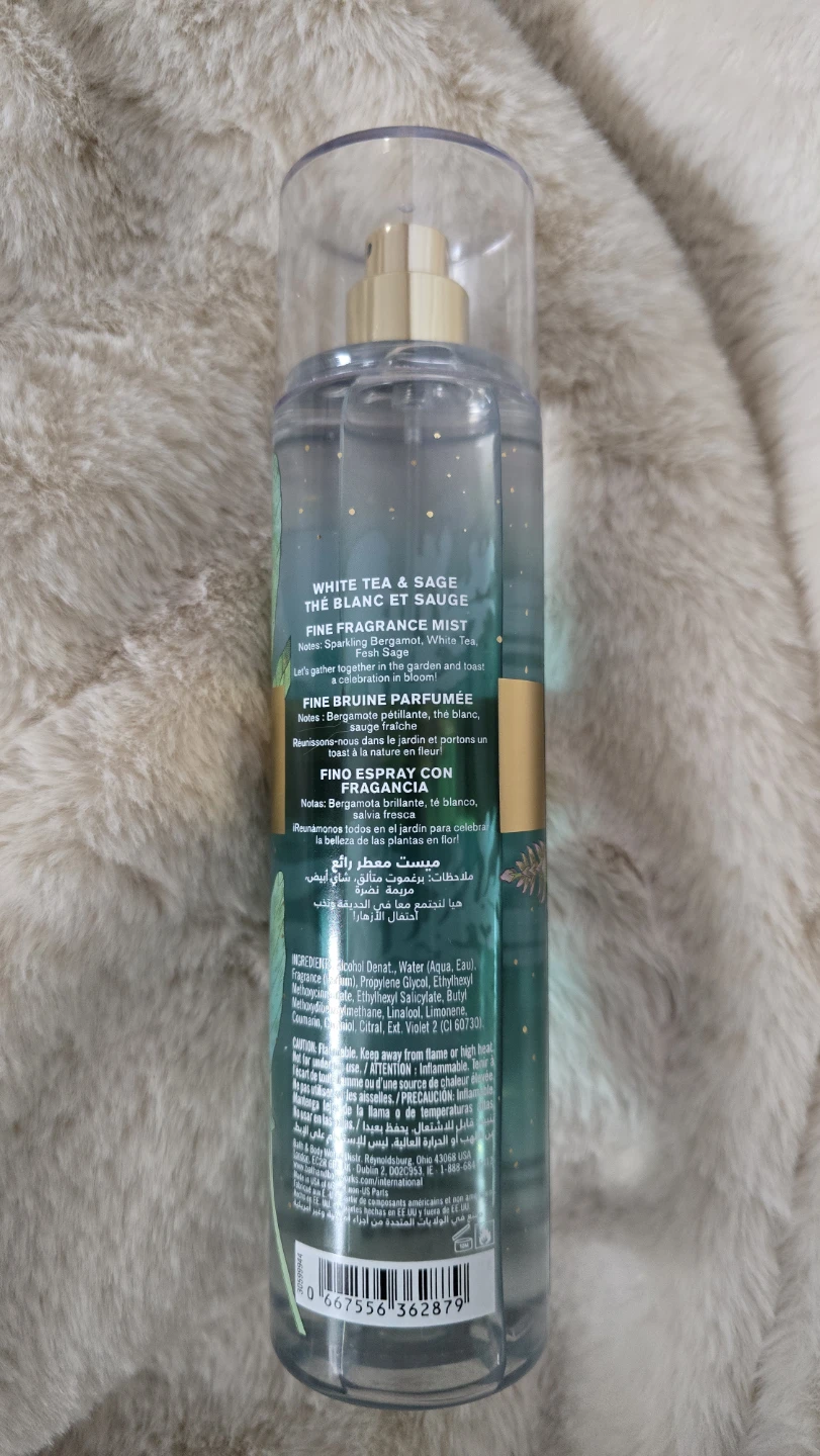Bath & Body Works White Tea & Sage Fine Fragrance Mist (8 oz) - photo 2