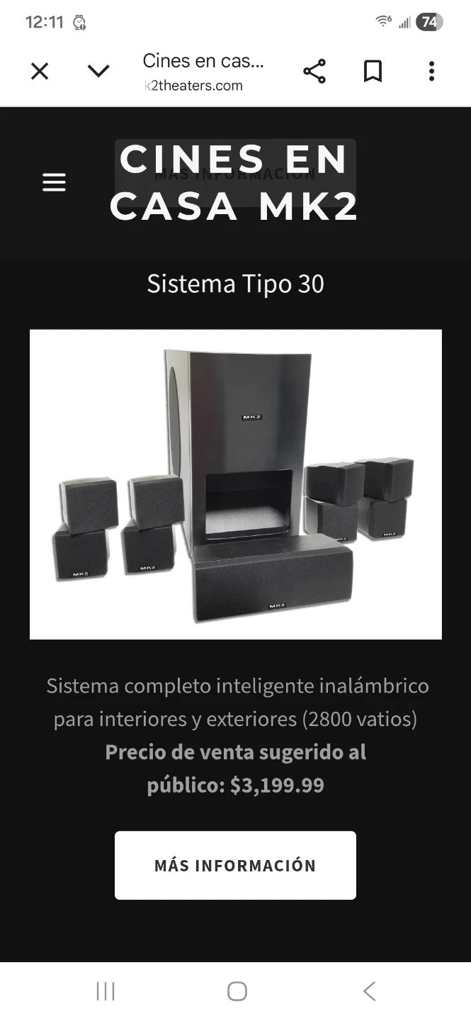 MK2 Acoustics Elite Edition Type 30 7.1 Surround Sound System - photo 2