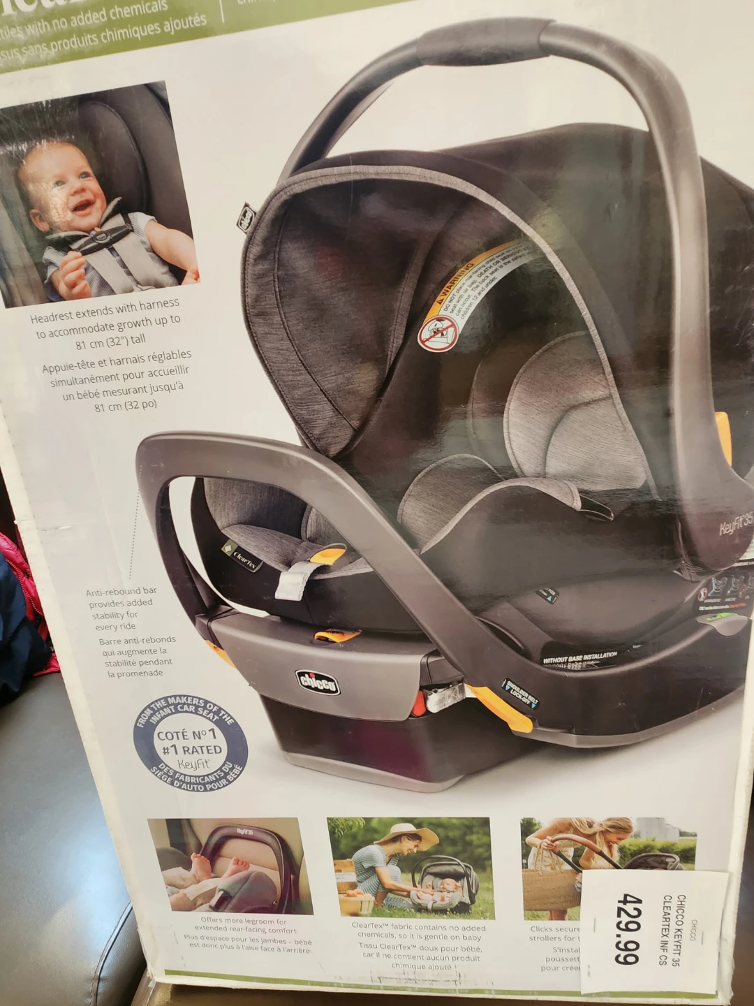 Chicco KeyFit 35 ClearTex Infant Car Seat - photo 2