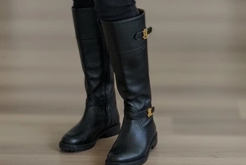 🏆Ralph Lauren Black Leather Boots🏆" - photo 3