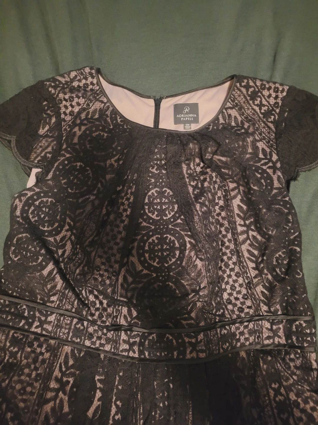 Adrianna Papell Black Lace Dress 18W - photo 4