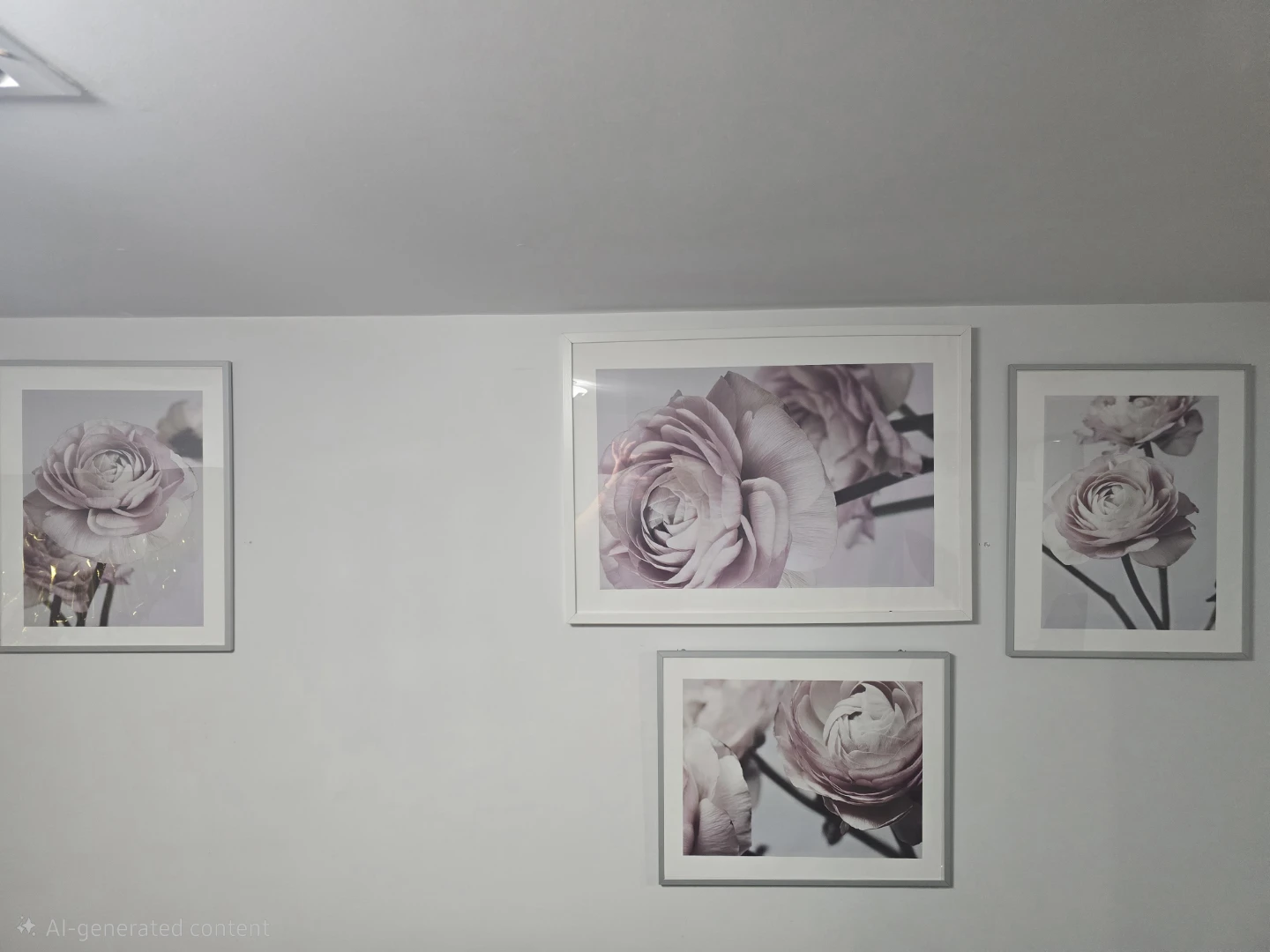 Set of 4 Framed Floral Art Prints