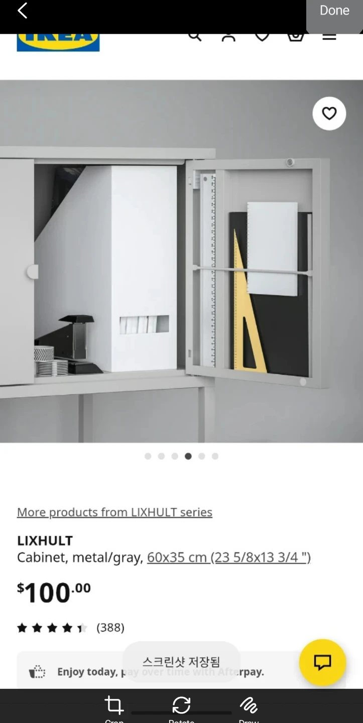 IKEA LIXHULT Cabinet  carrot - photo 3