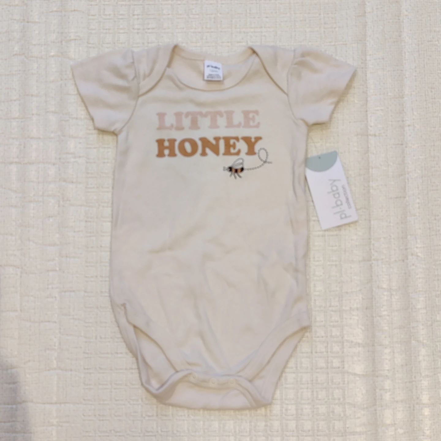 New Petit Lem Little Honey Bee Onesie and Pants Set - photo 2