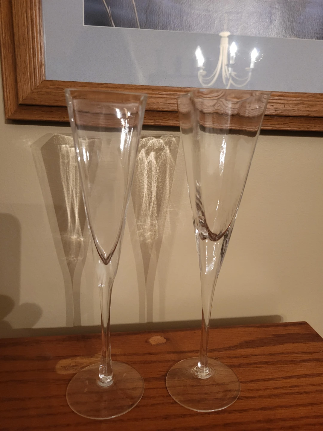Vintage Jamie Lynn Wedding Champagne Glasses