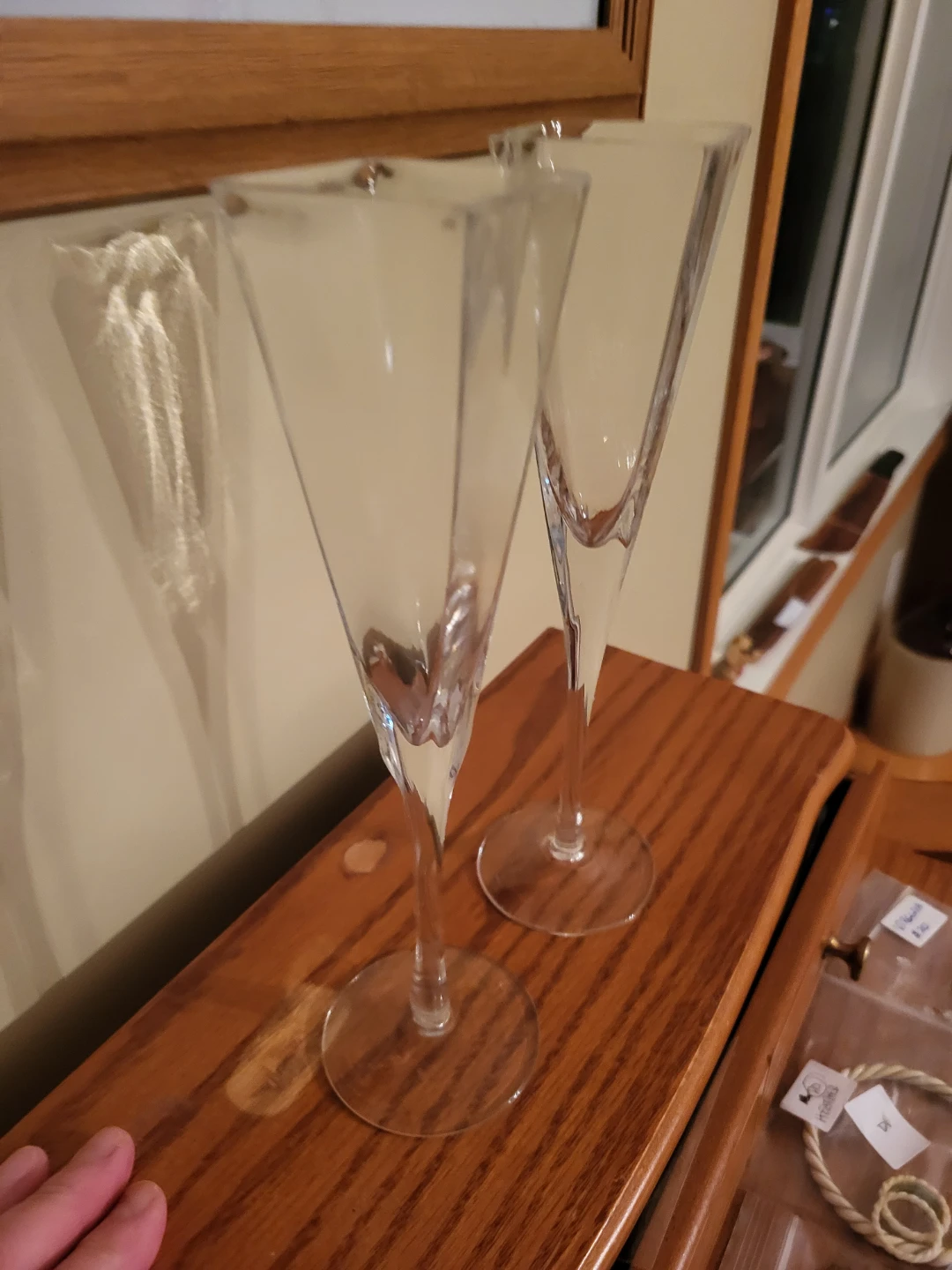 Vintage Jamie Lynn Wedding Champagne Glasses - photo 3