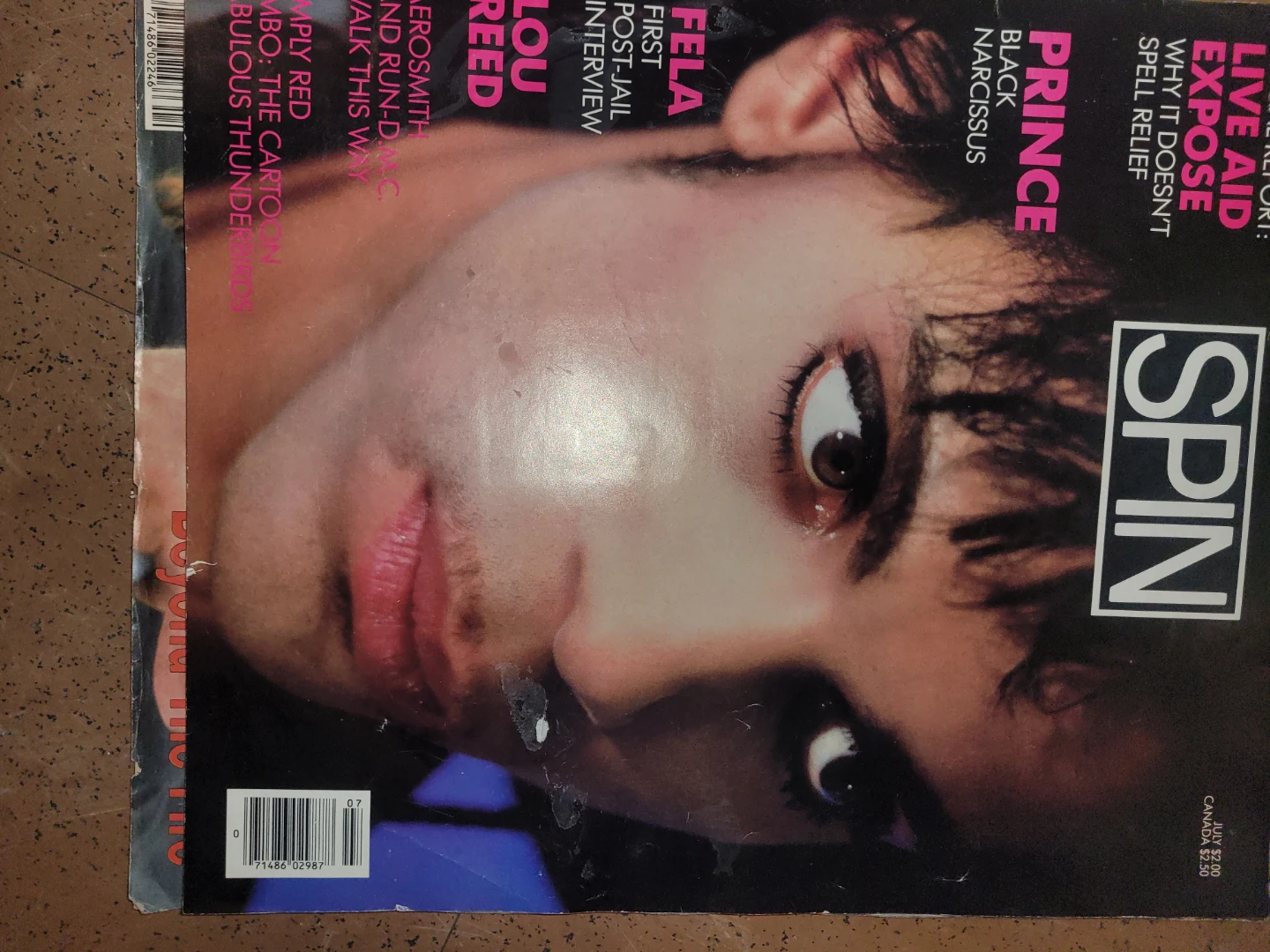 Spin Magazine July 1985 Prince Cover