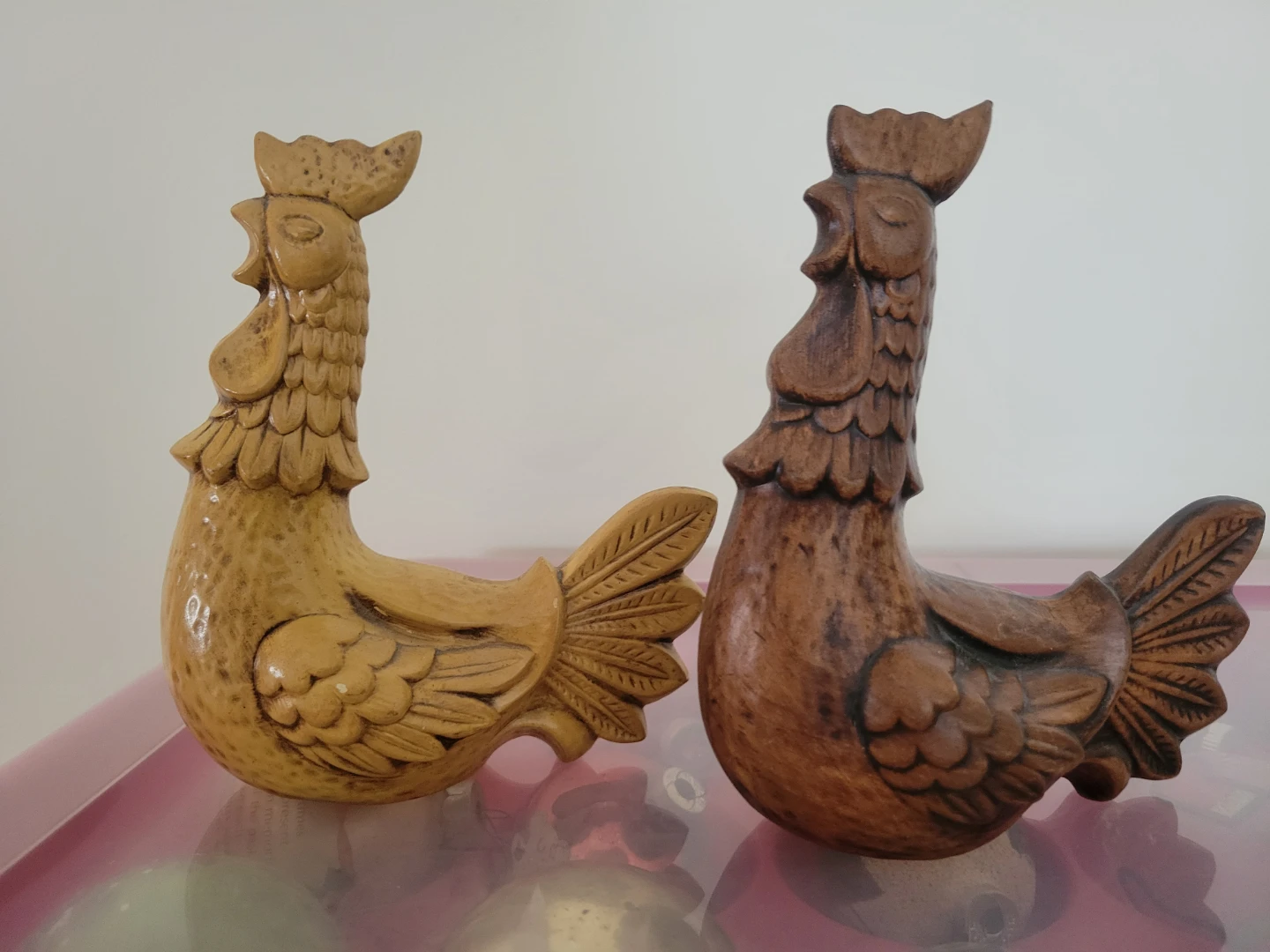 Vintage Ceramic Rooster Figurines (Set of 2) - photo 2