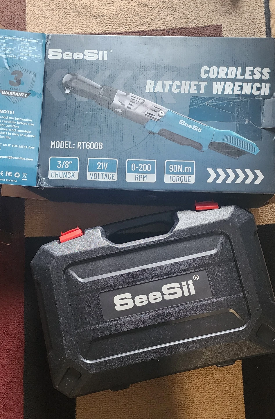 SeeSii Cordless Ratchet Wrench RT600B Kit - photo 2