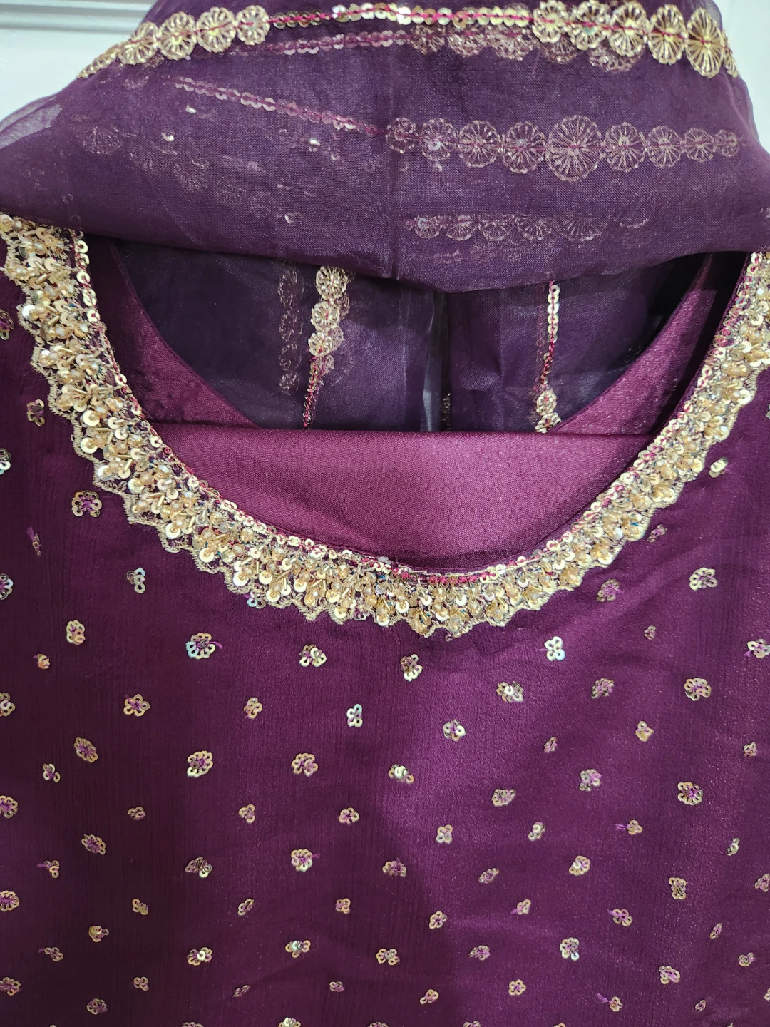 Heavy sequence work dress - photo 5