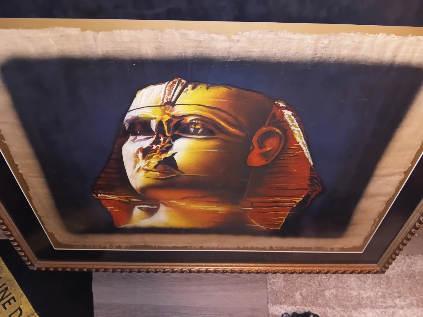 Framed Artwork - Egyptian Pharoah Portrait