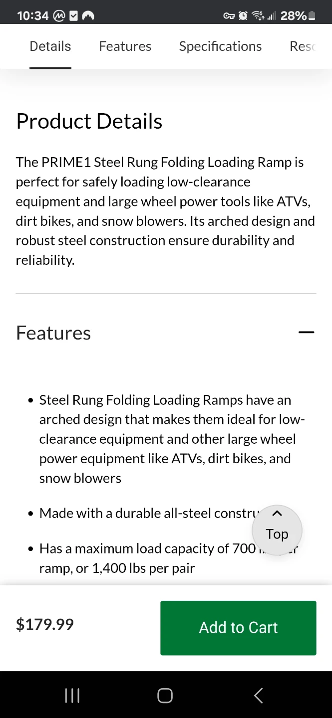 PRIME Automotive Loading Ramps - 84" Long - photo 3