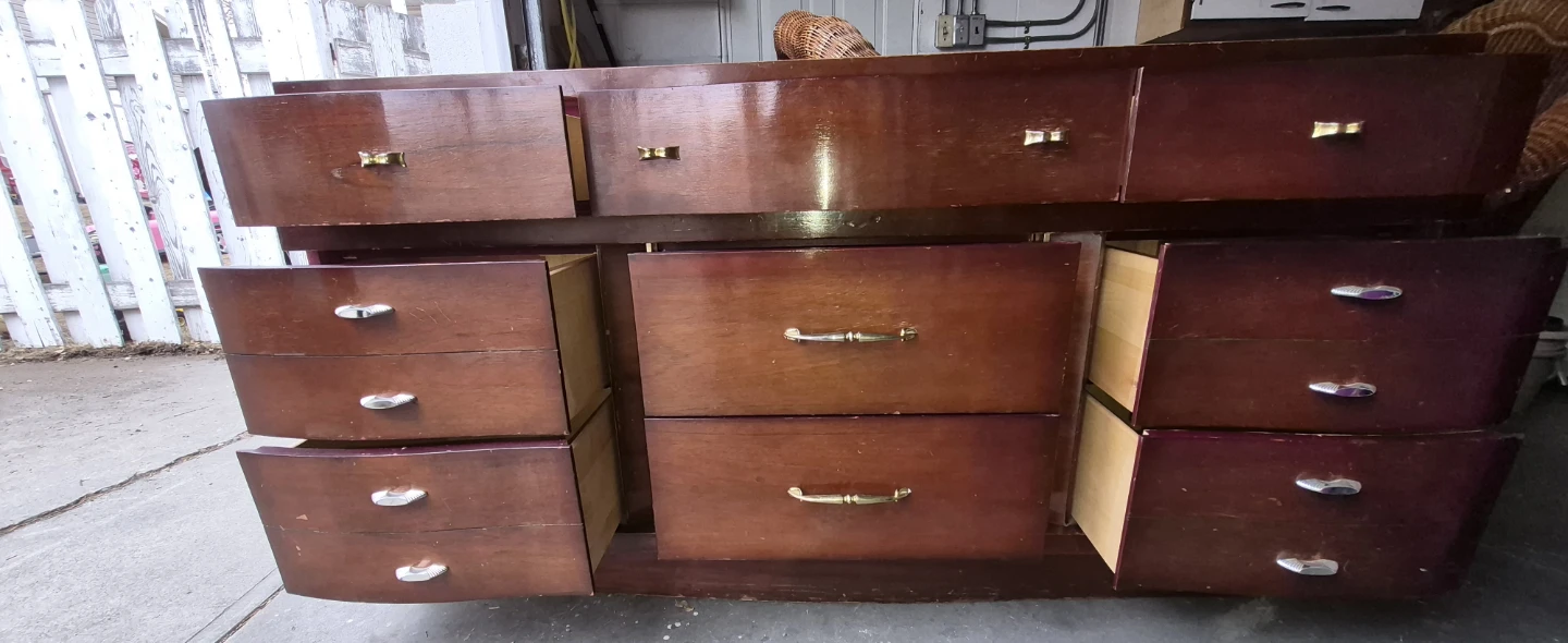 Vintage Wood Dresser - photo 3
