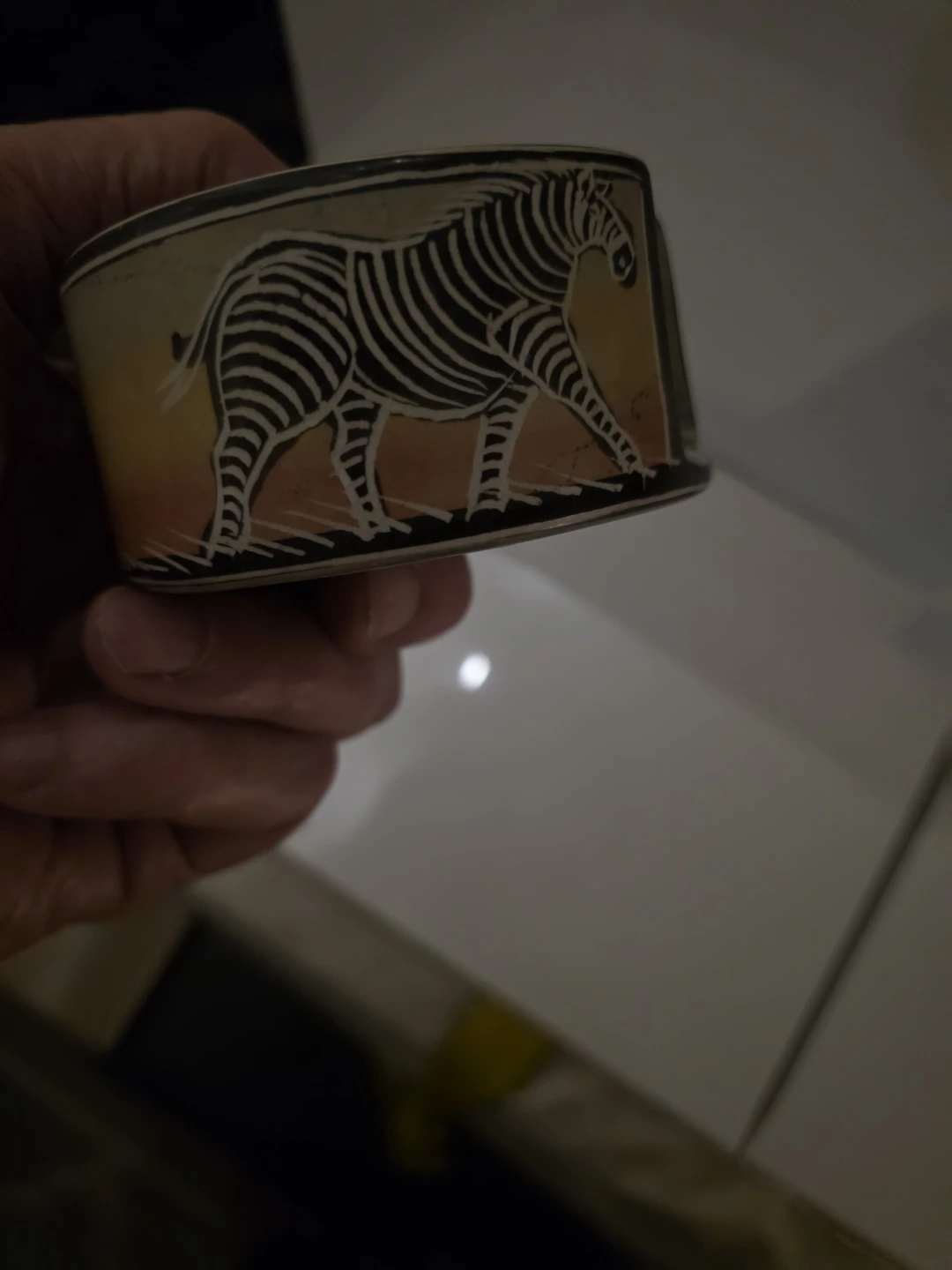 Set of 6 Soapstone Animal Print Coasters with Holder - photo 4