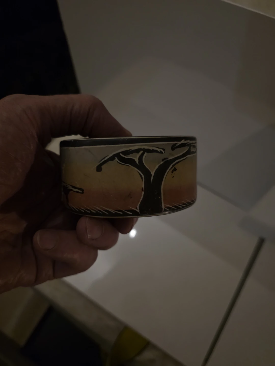 Set of 6 Soapstone Animal Print Coasters with Holder - photo 5