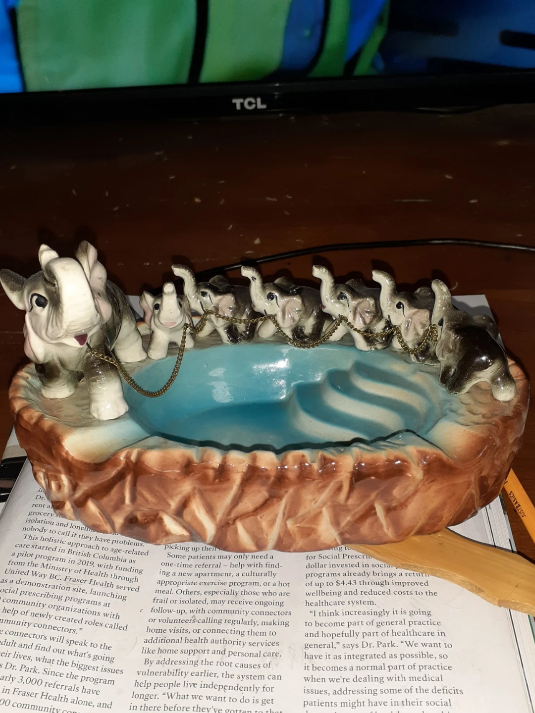 Elephant Chain Ashtray/Trinket Dish