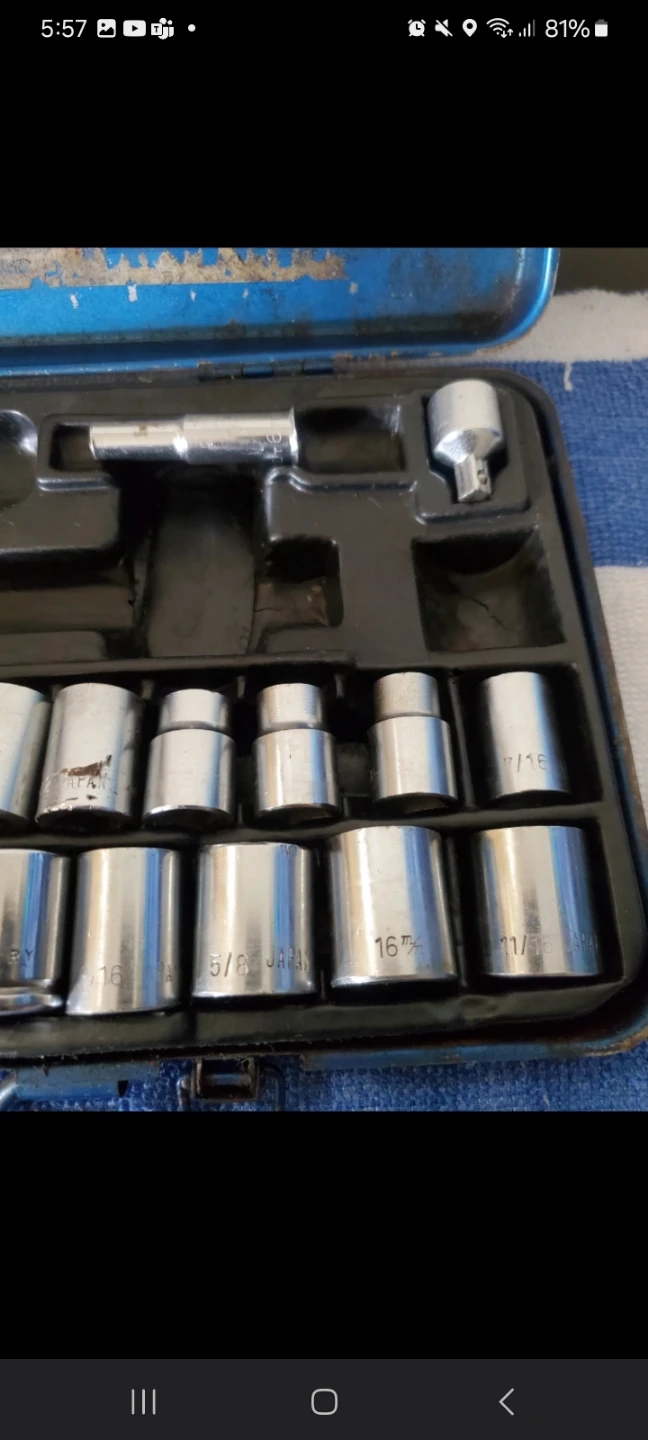 Socket Wrench Set with Case - Made in Japan 🧡 - photo 2