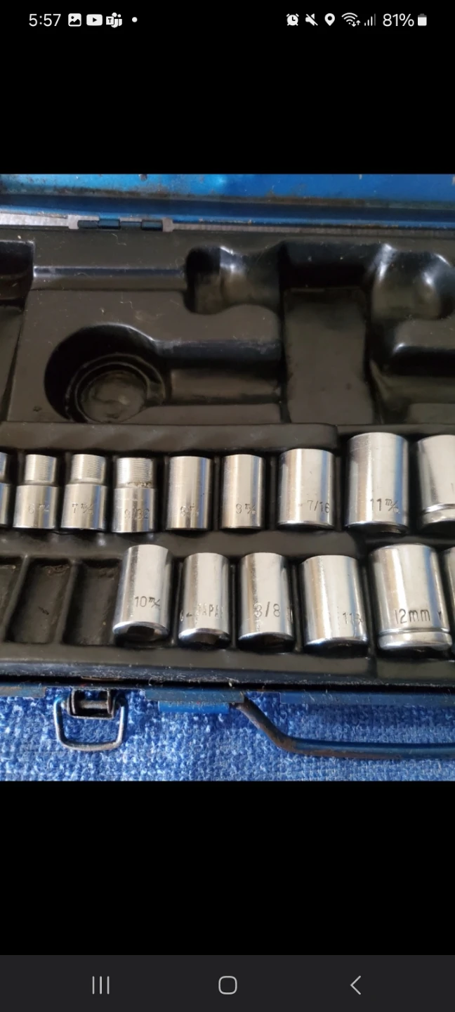 Socket Wrench Set with Case - Made in Japan 🧡 - photo 4