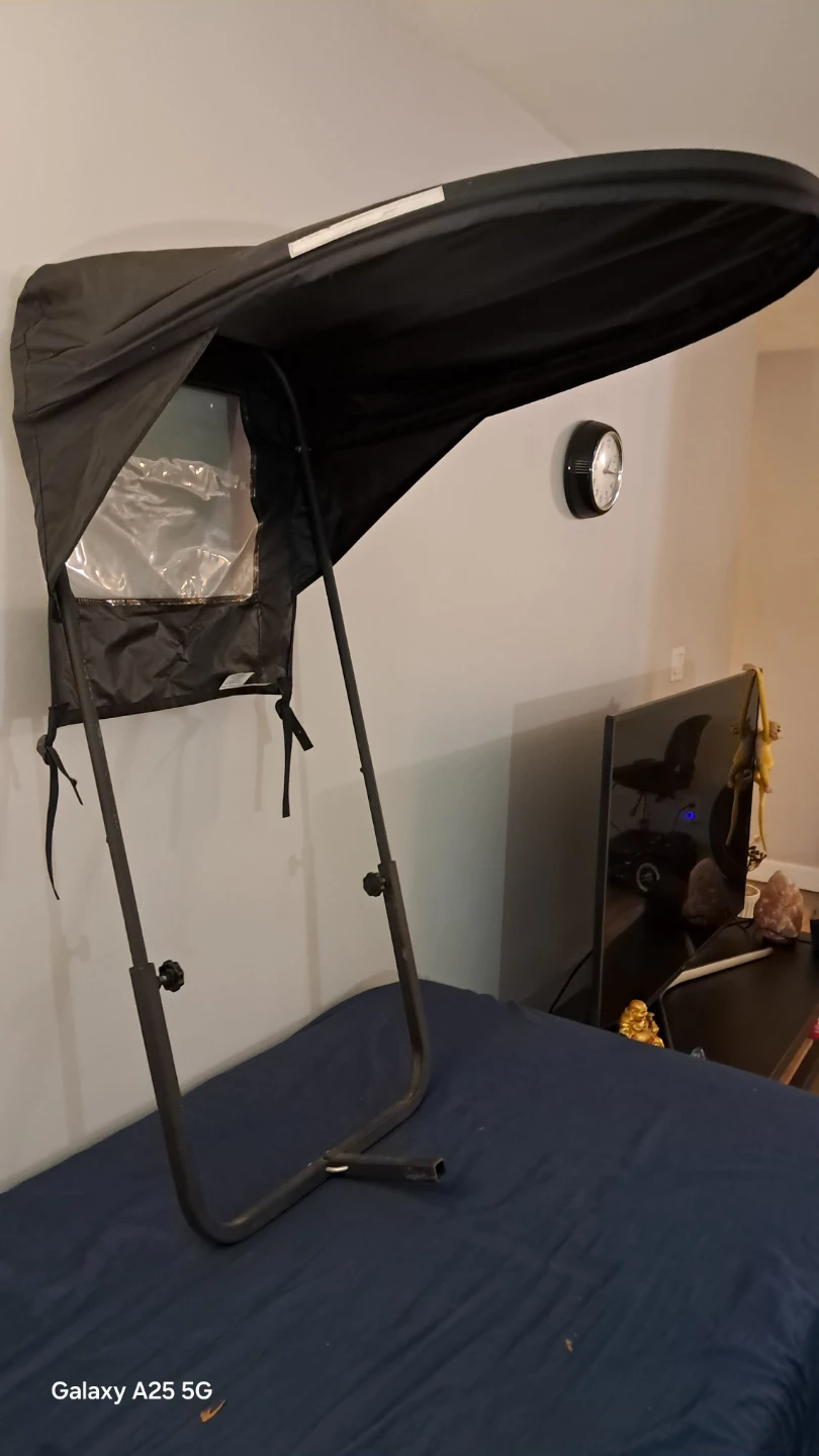 Black Baby Stroller Sun Canopy with Window - photo 2