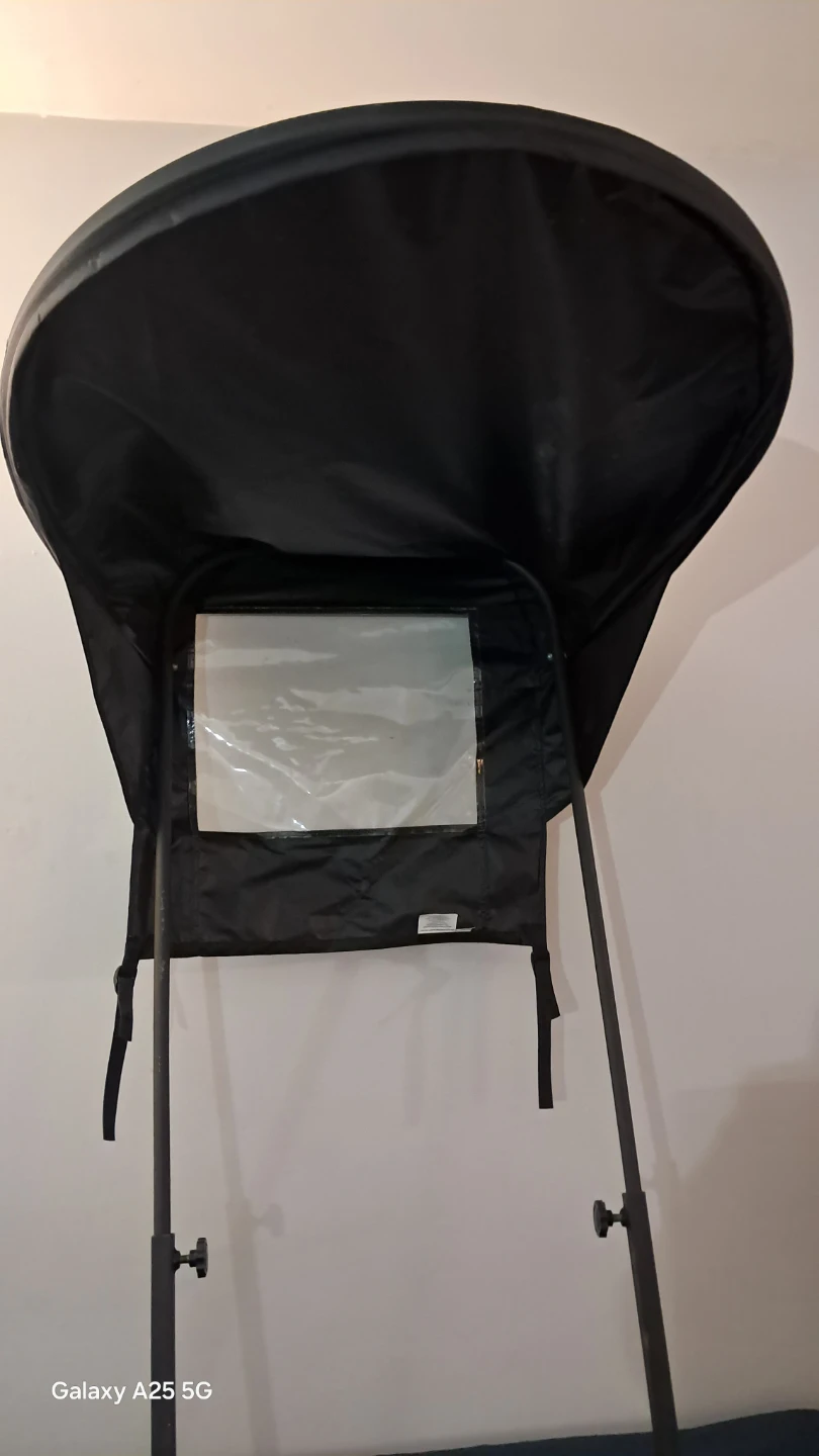 Black Baby Stroller Sun Canopy with Window - photo 3