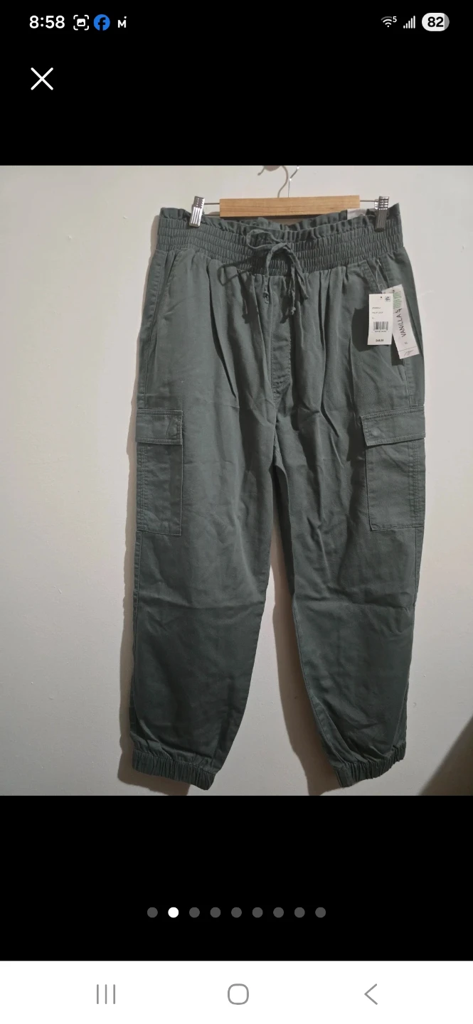 Vanilla Star Women's Jogger Cargo Pants XL Olive Green - photo 3