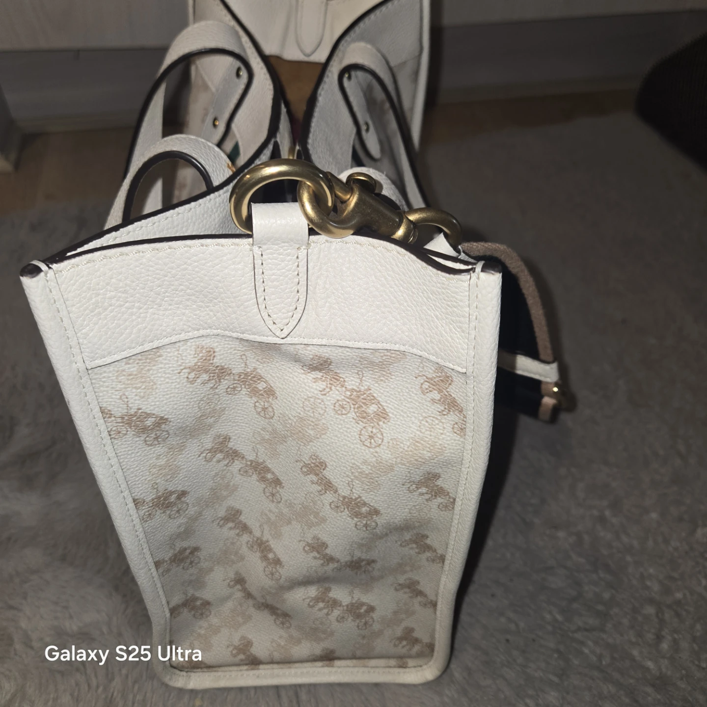 Coach Tote Bag with Horse and Carriage Print - photo 3