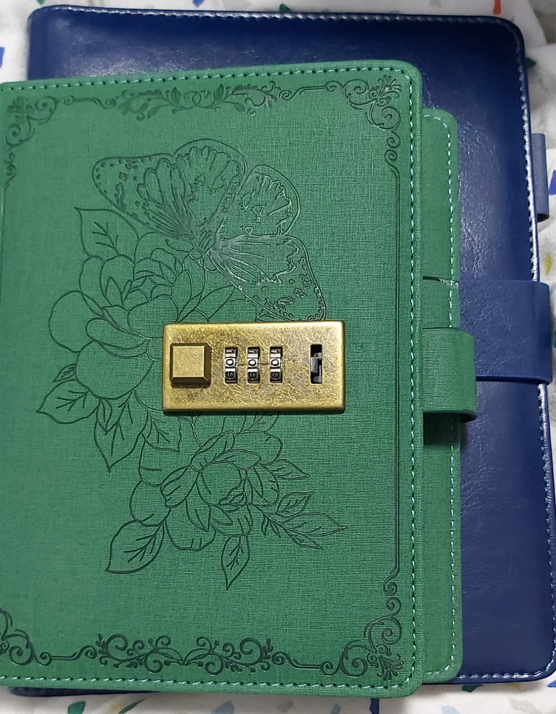 Vintage Diary with Lock, Refillable Journal - 5.2"x 7.3" - photo 4