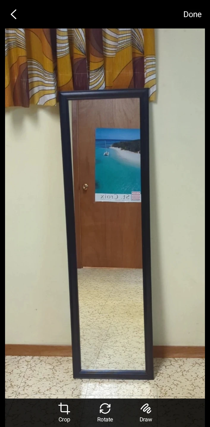 Full Length Black Framed Mirror