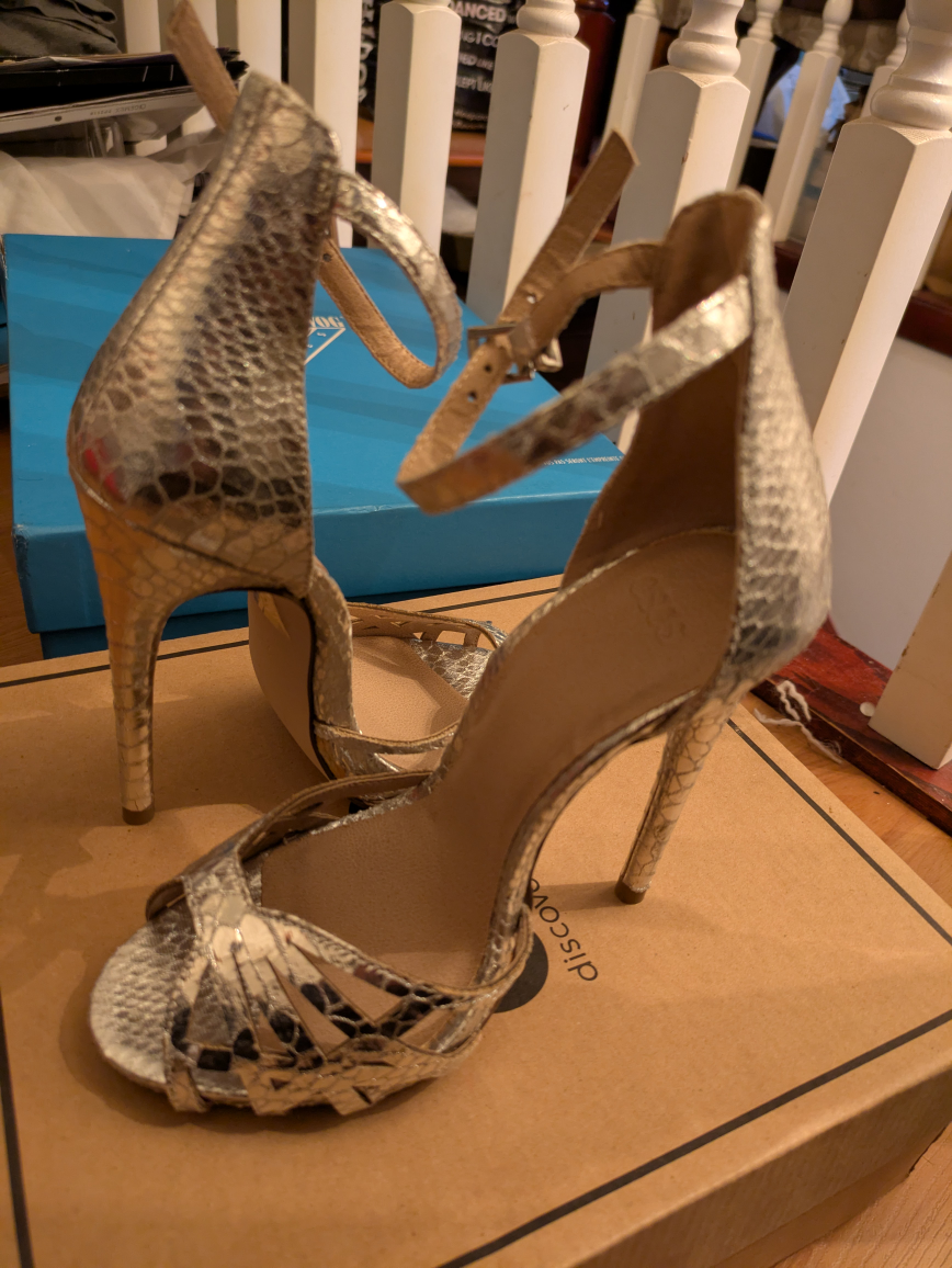 🏆BRAND NEW Asos women's designer faux snake skin stiletto