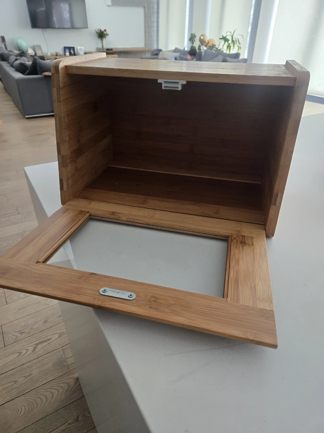 Bamboo Bread Box with Clear Window - photo 2