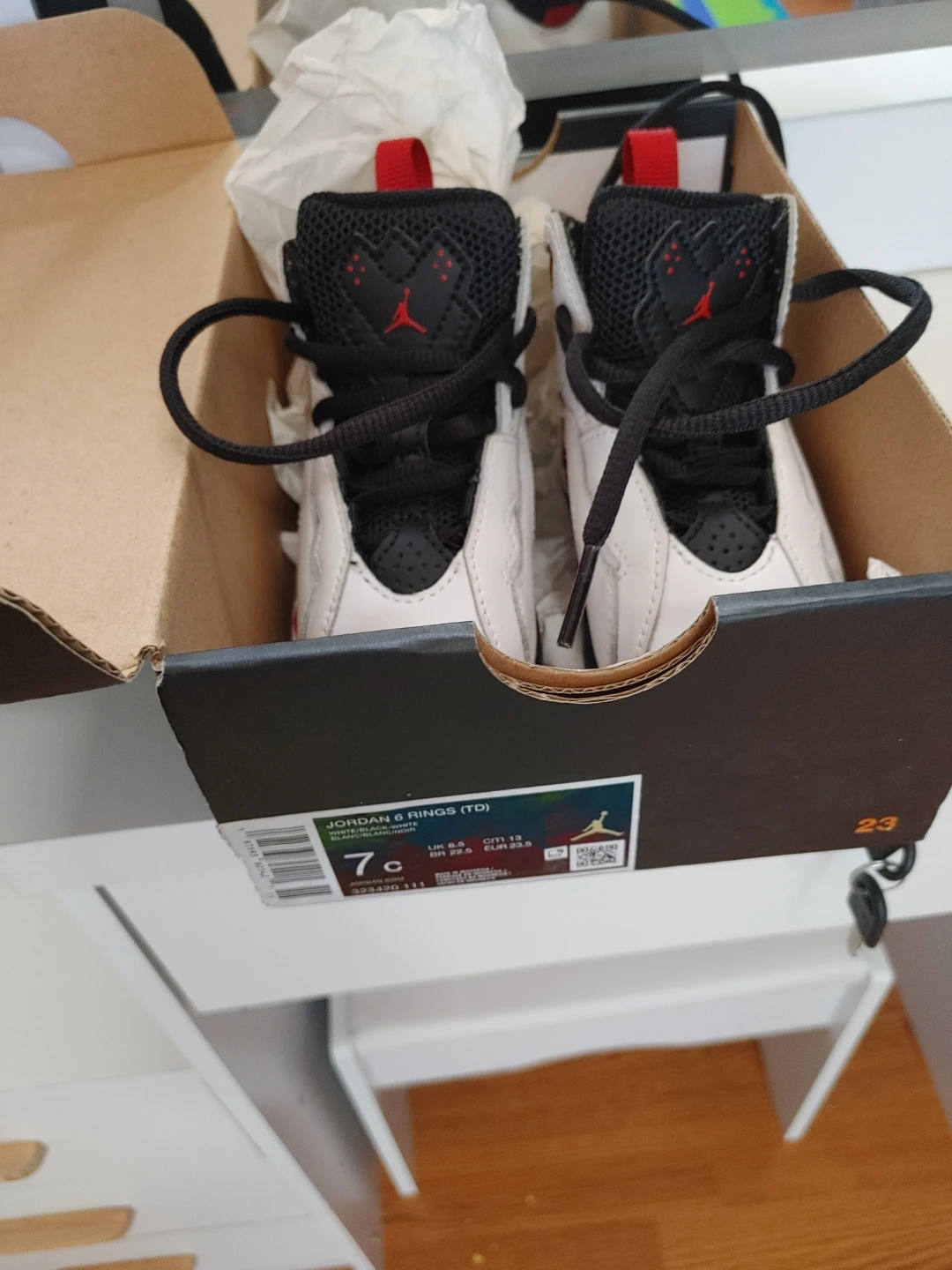 Jordan 6 Rings (TD) Crib Shoes Size 7c - photo 3
