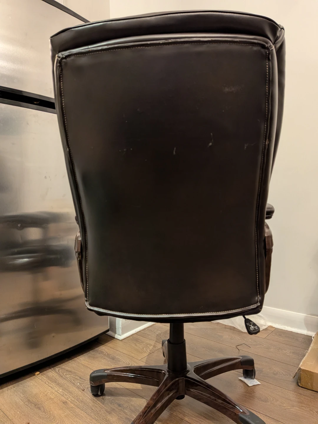 Dark Brown Faux Leather Office Chair 🥕 - photo 4