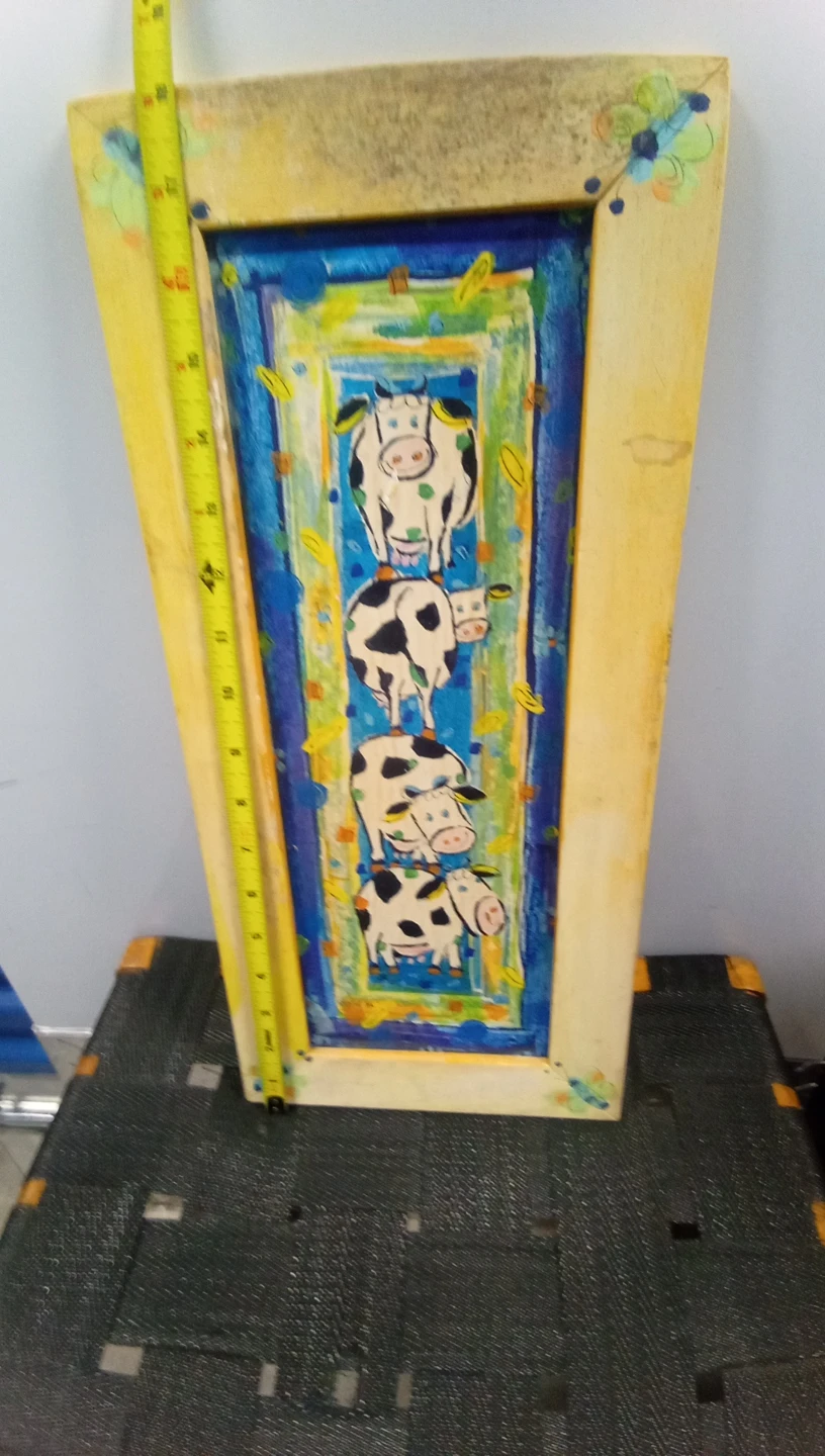 COWS Decorative Wooden Picture Frame with Cows