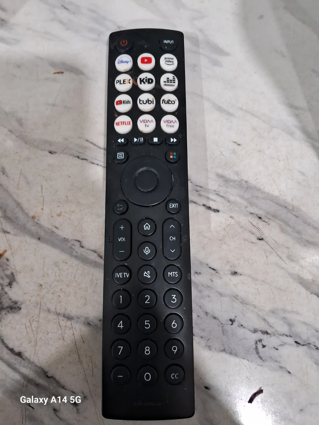 Hiscence Remote Control with App Buttons