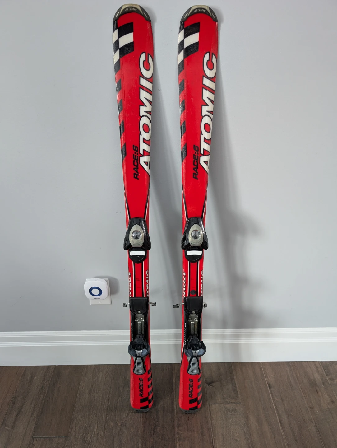130cm Atomic Downhill Skis & Bindings For Sale