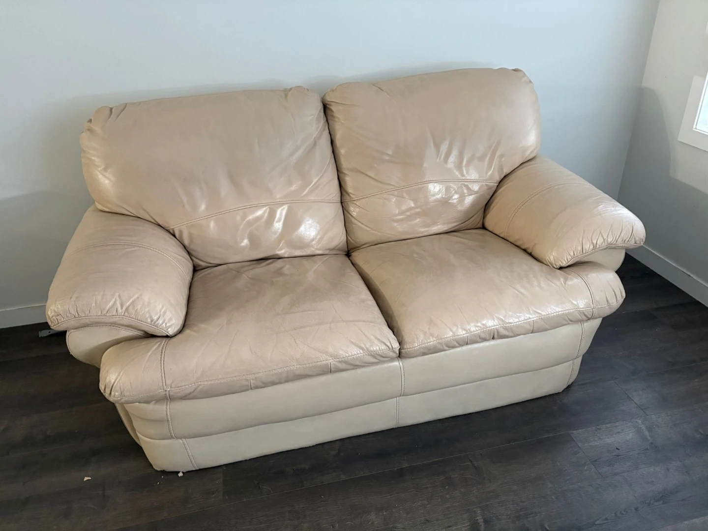 Beige Loveseat Sofa
