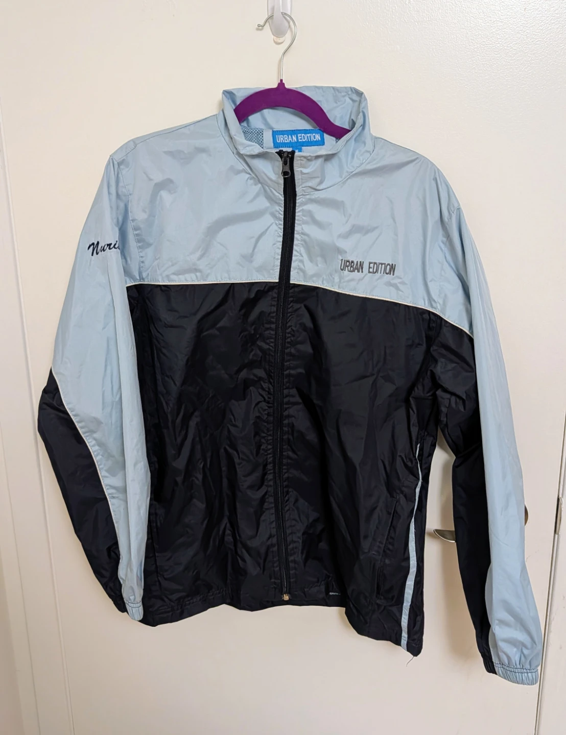 Urban Edition Colour Block Windbreaker Jacket - Women's Medium