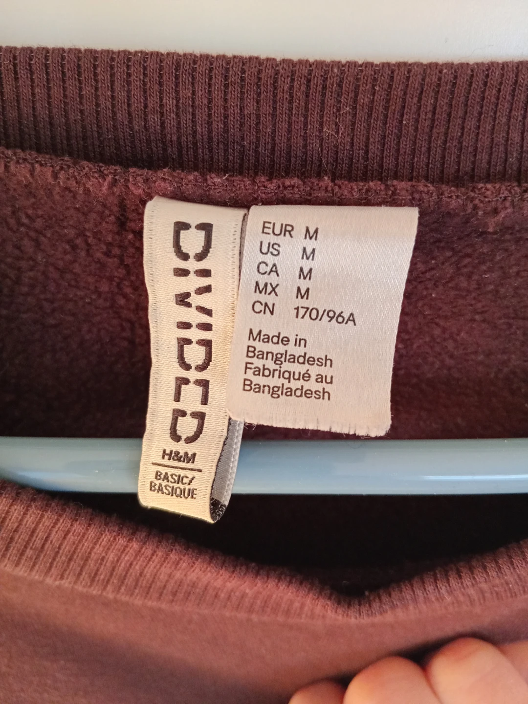Divided H&M Crewneck Sweatshirt - Burgundy - Medium - photo 2