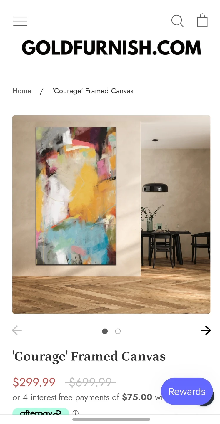 'Courage' Framed Canvas Art - 60"x40"