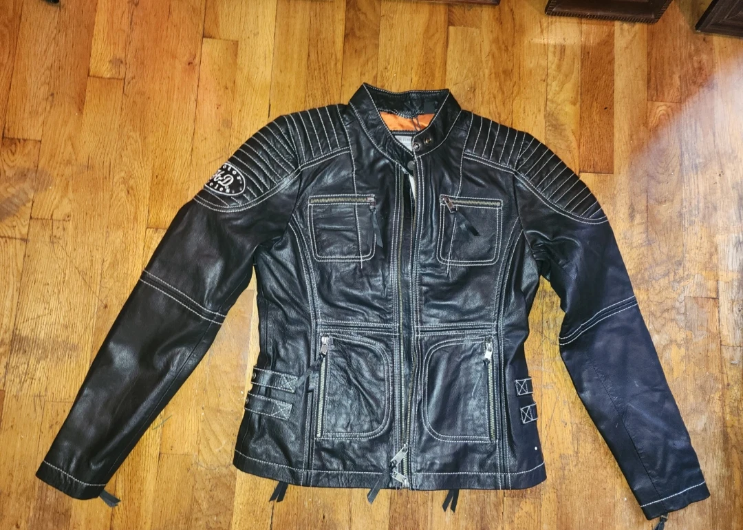 Harley-Davidson Women's Black Leather Motorcycle Jacket